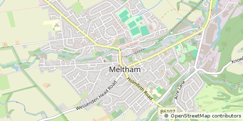 Map of Holmfirth, West Yorkshire
