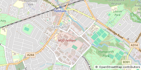 Map of Feltham