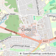 Map of Corby, Northamptonshire