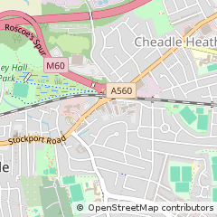Map of Cheadle, Cheshire
