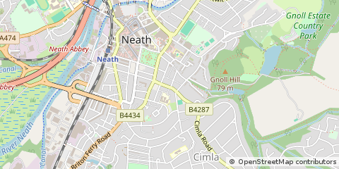 Map of Neath