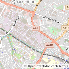 Map of Aylesbury, Buckinghamshire