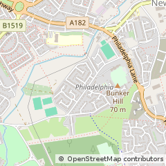 Map of Houghton LE Spring