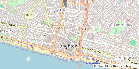Map of Brighton, East Sussex