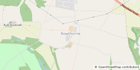 Map of Glapwell, Derbyshire