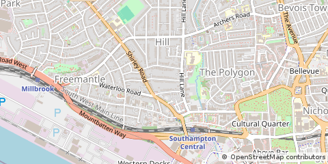 Map of Southampton