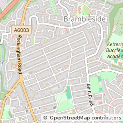 Map of Kettering, Northamptonshire