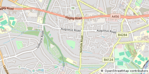 Map of Birmingham, West Midlands
