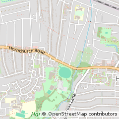 Map of Hornchurch, Essex