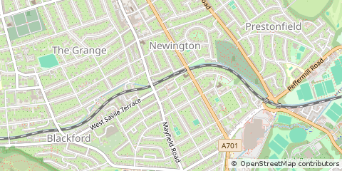 Map of Edinburgh, South Lanarkshire