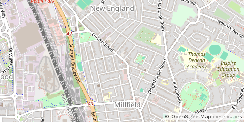 Map of Peterborough