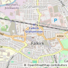 Map of Falkirk