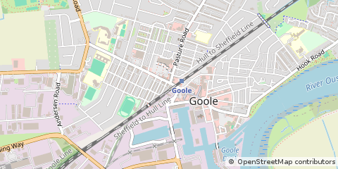 Map of Goole, North Humberside