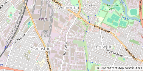 Map of Derby, Derbyshire