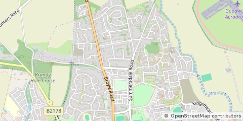Map of Chichester, West Sussex