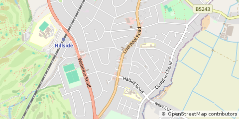 Map of Southport, Merseyside