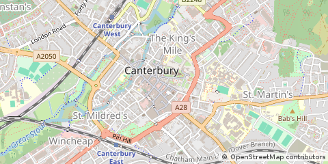 Map of Canterbury