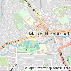 Map of Market Harborough, Leicestershire