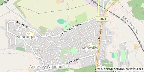 Map of Nottingham, Nottinghamshire