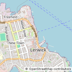 Map of Lerwick, Shetland