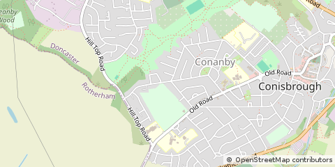 Map of Doncaster, South Yorkshire