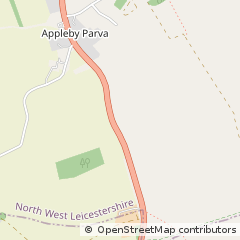 Map of Swadlincote, Derbyshire