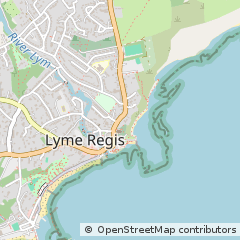 Map of Lyme Regis, Dorset