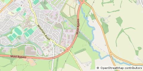 Map of Mold, Flintshire