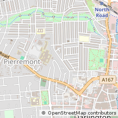 Map of Darlington, County Durham
