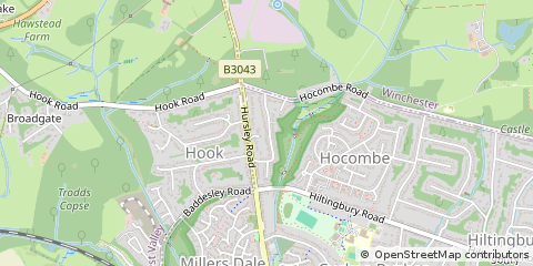 Map of Eastleigh, Hampshire