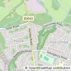 Map of Eastleigh, Hampshire