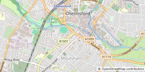 Map of Chelmsford