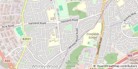 Map of Reading, Berkshire