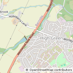 Map of Sheffield, S Yorks