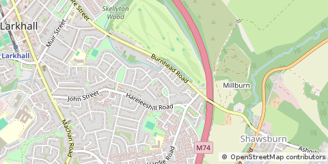 Map of Larkhall