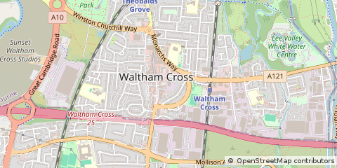 Map of Goffs OAK, Hertfordshire