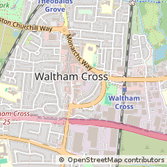 Map of Goffs OAK, Hertfordshire