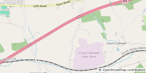 Map of PEN-Y-FAI, Bridgend