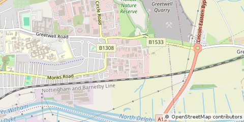 Map of Lincoln