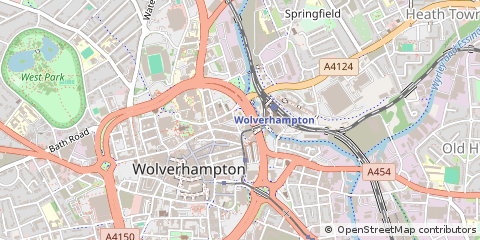 Map of Wolverhampton