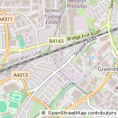 Map of Stratton Road, Swindon