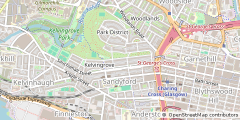 Map of Glasgow, Lanarkshire