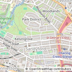 Map of Glasgow, Lanarkshire