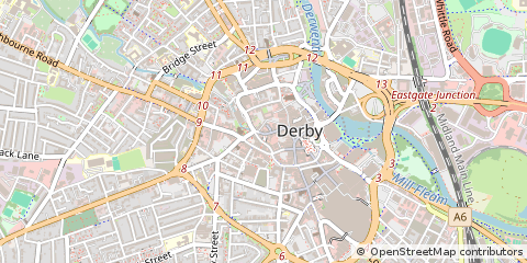 Map of Derby