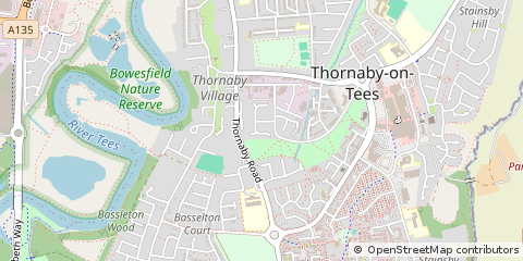 Map of Stockton-on-Tees