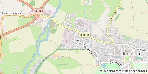 Map of Ilminster, Somerset