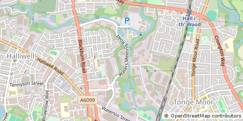 Map of Bolton, Lancashire