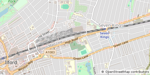 Map of Ilford