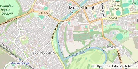 Map of Musselburgh, East Lothian