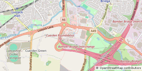 Map of Preston, Lancashire
